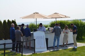 Outdoor Grill Station on the Lawn