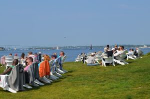 Adirondack Chairs on the Lawn.