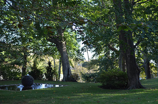 Fountain on the Castle Hill grounds