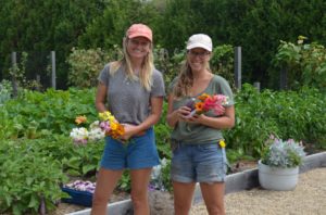 Our horticulturists Leita and Maddie